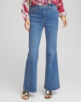 【関税＆送料込み】ChloAC Flare Leg Jeans Chloé Ladies Patchwork Flared High-Waisted Jeans, Brand Size